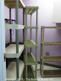 (3) Plastic Modular Shelves - Room 7