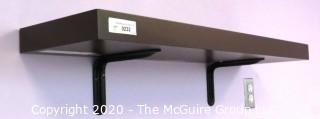 Wall Mount Shelf with Brackets.  Measures approximately 26"L x 10" W x 2" T.  DISASSEMBLY REQUIRED - Room 12