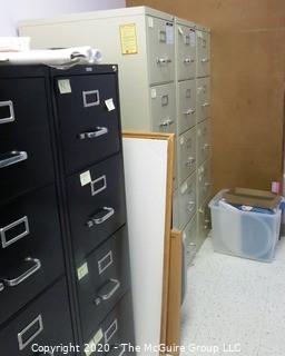 Entire Room of Storage Pieces including Shelves and Filing Cabinets. - Room 14