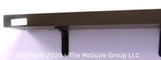 Wall Mount Shelf with Brackets.  Measures approximately 26"L x 10" W x 2" T.  DISASSEMBLY REQUIRED - Room 17