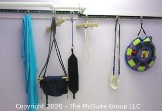 Senory Swing Equipment Storage System.  Includes Several Swings and Attachments. DISASSEMBLY REQUIRED  - Room 18 