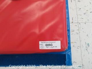 Three individual lots - one picture - one mat each lot
48" x 68" Rainbow Folding Tumbling Mat  - Room 11 {marked lot 93}