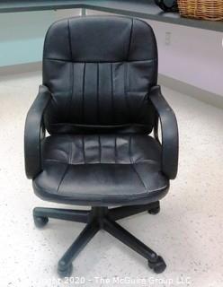 Mid Back Office Arm Chair with Pedestal Base on Castors - Room 1