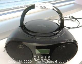 Insignia Portable CD Boom Box with AM/FM Radio - Black - Room 1