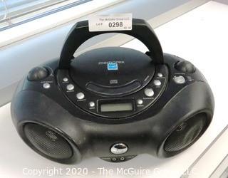 Memorex Portable CD Boom Box with AM/FM Radio - Black - Room 1