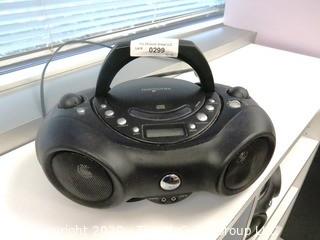 Memorex Portable CD Boom Box with AM/FM Radio - Black - Room 1