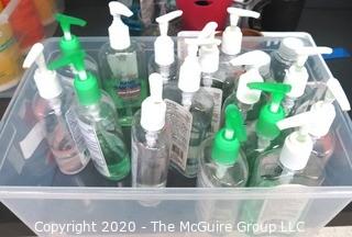 Box of partially used Pump Hand Sanitizers -  - Room 1