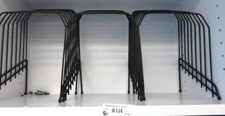 3 Black Metal File Stands  - Room 1