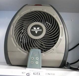 Vornado Electric Space Heater w/remote - Room 1  (Untested)