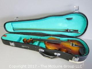 Junior Size Violin with case; made by Lark