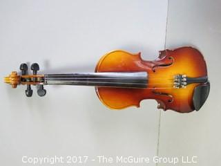 Junior Size Violin with case; made by Lark