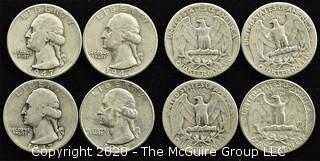 (4) 1947 Silver U.S. Quarters