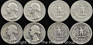 (4) 1953 Silver U.S. Quarters