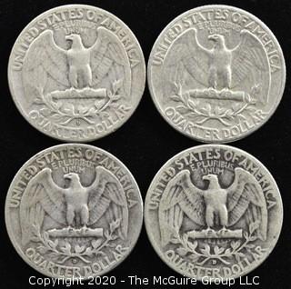 (4) 1953 Silver U.S. Quarters