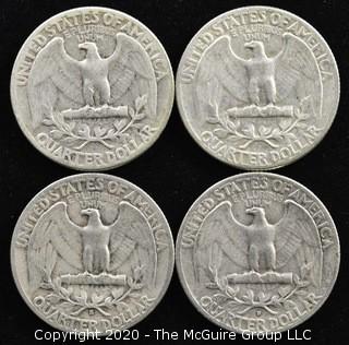 (4) 1953 Silver U.S. Quarters