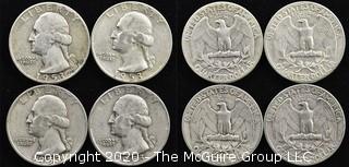 (4) 1953 Silver U.S. Quarters