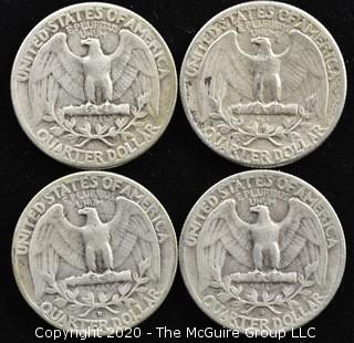 (4) 1953 Silver U.S. Quarters