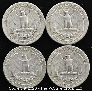 (4) 1953 Silver U.S. Quarters