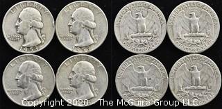 (4) 1953 Silver U.S. Quarters