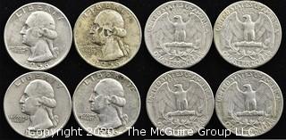 (4) 1956 U.S. Silver Quarters 