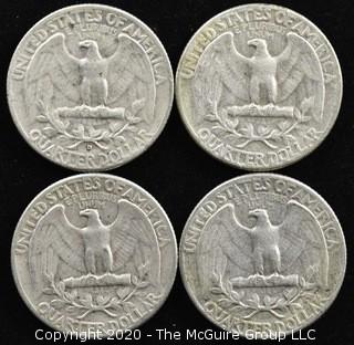 (4) 1956 U.S. Silver Quarters 