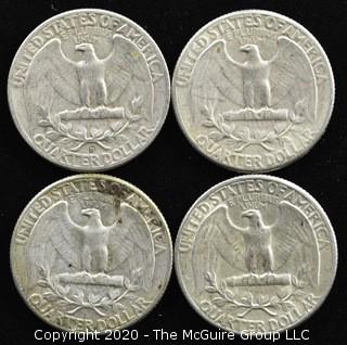 (4) 1956 U.S. Silver Quarters 