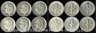 (6) 1946 U.S. Silver Dimes