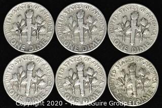 (6) 1946 U.S. Silver Dimes