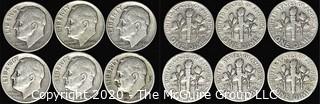 (6) 1946 U.S. Silver Dimes