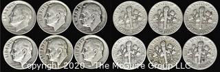 (6) 1947 U.S. Silver Dimes