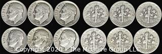 (6) 1947 U.S. Silver Dimes