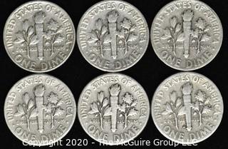 (6) 1948 U.S. Silver Dimes