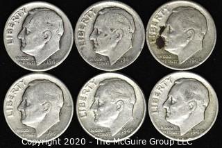 (6) 1948 U.S. Silver Dimes