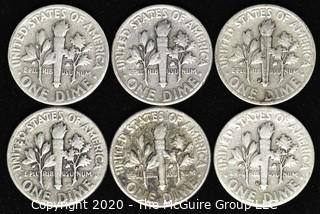 (6) 1948 U.S. Silver Dimes