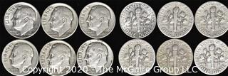 (6) 1950 U.S. Silver Dimes