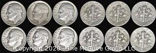 (6) 1951 U.S. Silver Dimes