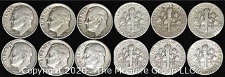 (6) 1951 U.S. Silver Dimes