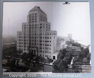 Vintage Large Format Black & White Photo of Mundelein College in Chicago.  Taken in 1934 by Photographer Mascione.  