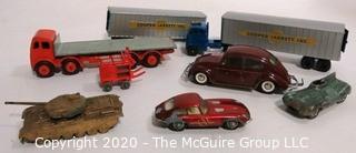 Group of Vintage Toy Cars & Trucks in Played with Condition.  Several by Lesney.