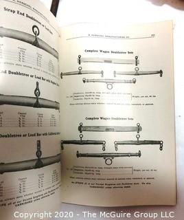 Collection of Antique Tools including a TEMCO 10" Monkey Wrench, Flathead Screwdriver,Brass Faucett  and 1916 Copy of R Herschel Mfg.Co Tool Catalog