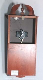 Howard Miller Fenwick Windsor Dual Chime Pendulum Wall Clock in Cherry Case.