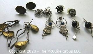 Lot of Silver (some marked Sterling) Earrings