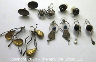 Lot of Silver (some marked Sterling) Earrings