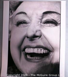 Set of Three Black & White Large Format Photographs in Series by A. Rickerby -Tessie O'Shea, Welsh Entertainer