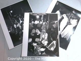 Set of 3 Black & White Large Format Photograph by A. Rickerby - Indian Wedding Series