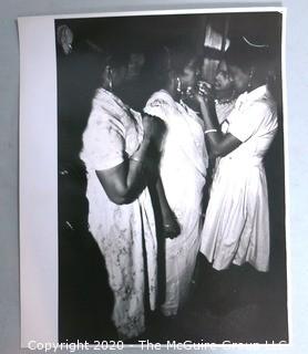 Set of 3 Black & White Large Format Photograph by A. Rickerby - Indian Wedding Series