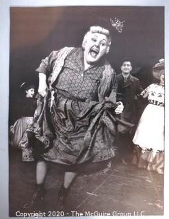 Black & White Large Format Photograph by A. Rickerby - Tessie O'Shea, Welsh Entertainer