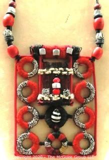 Artisan Made Thread Statement Necklace by Helen Banes