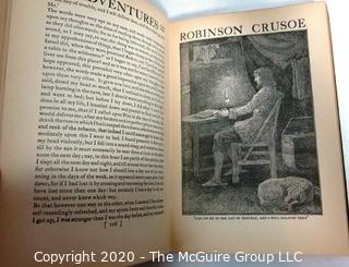 Set of 3 Books including Kinfolk by Pearl Buck, Robinson Crusoe & Happy Days Calendar Book of 1934