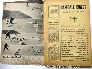 Vintage March 1947 Baseball Digest